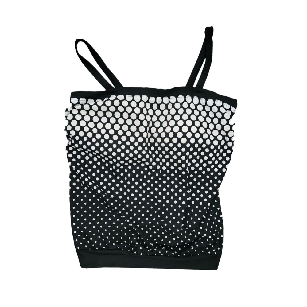 Maxine of Hollywood Tankini Top Womens 22W Padded Bra Removeable Straps